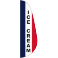"ICE CREAM" 3' x 10' Message Feather Flag